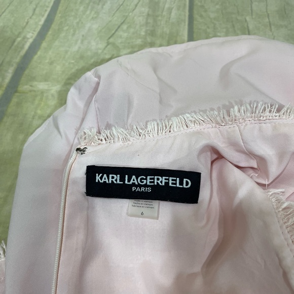 Karl Largerfeld Paris Pink Tweed Dress. - Picture 6 of 7